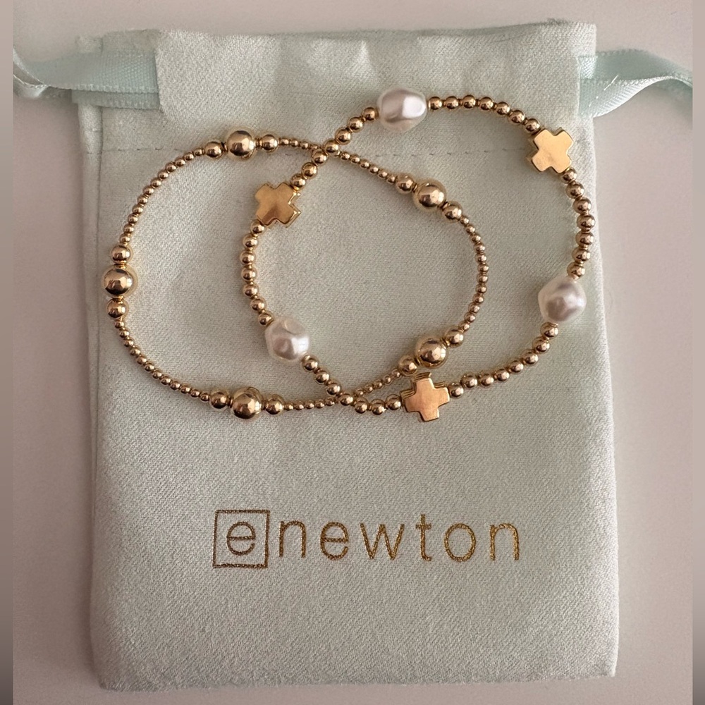 enewton Gold Beaded Bracelet Set